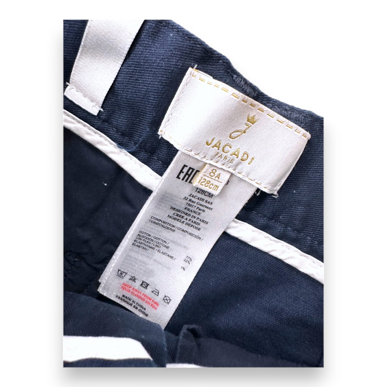 JACADI - Pantalon bleu marine - 8 ans