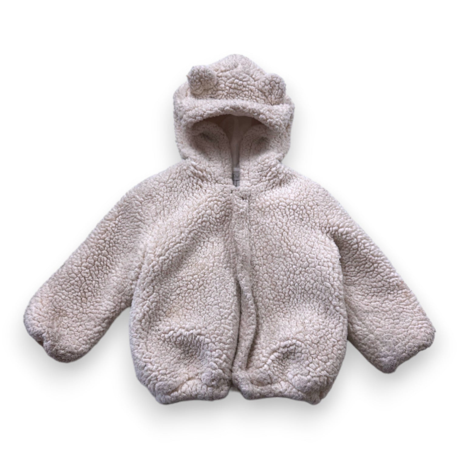 BABY DIOR - Manteau en fausse fourrure beige - 2 ans