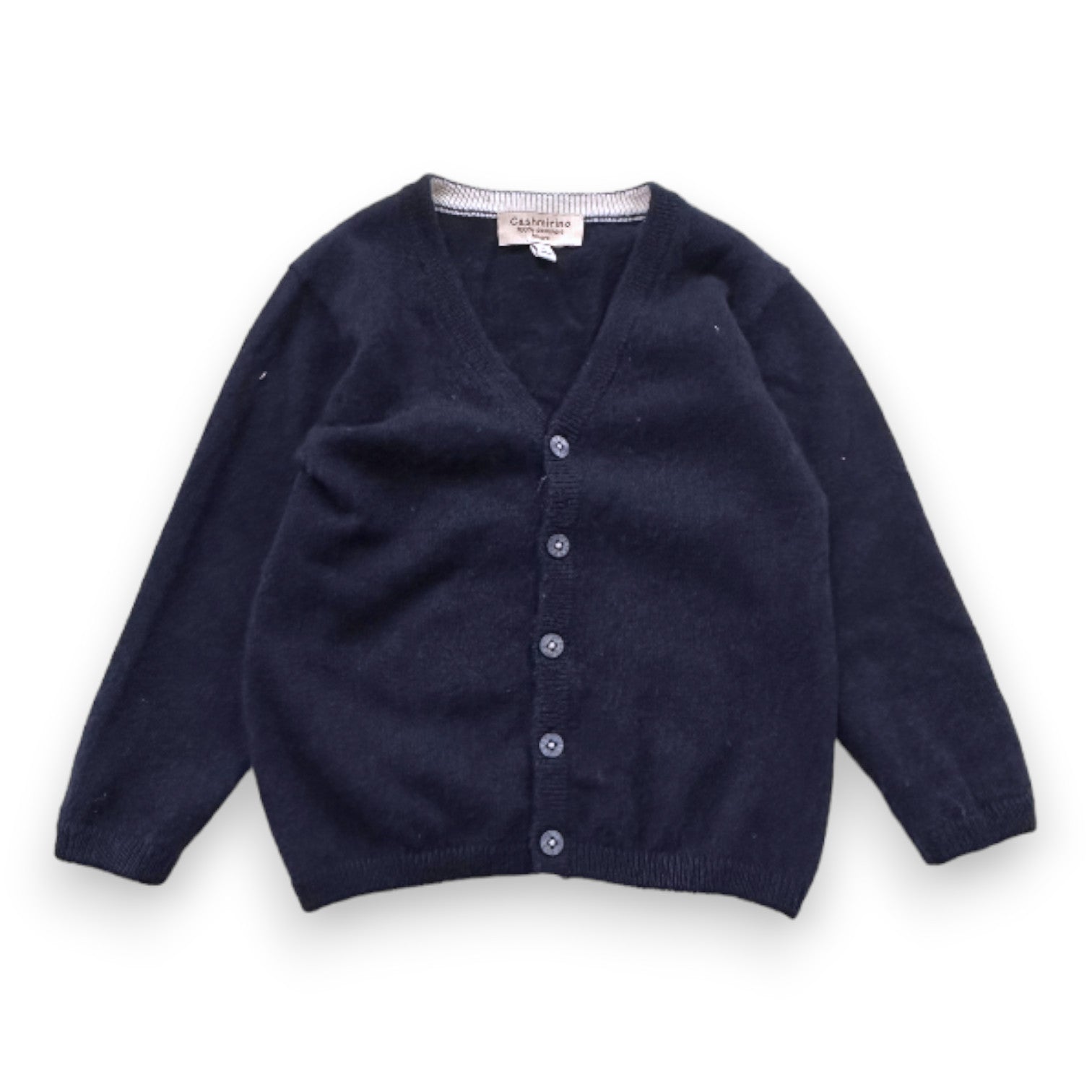 CASHMIRINO - cardigan bleu marine en cachemire - 2 ans