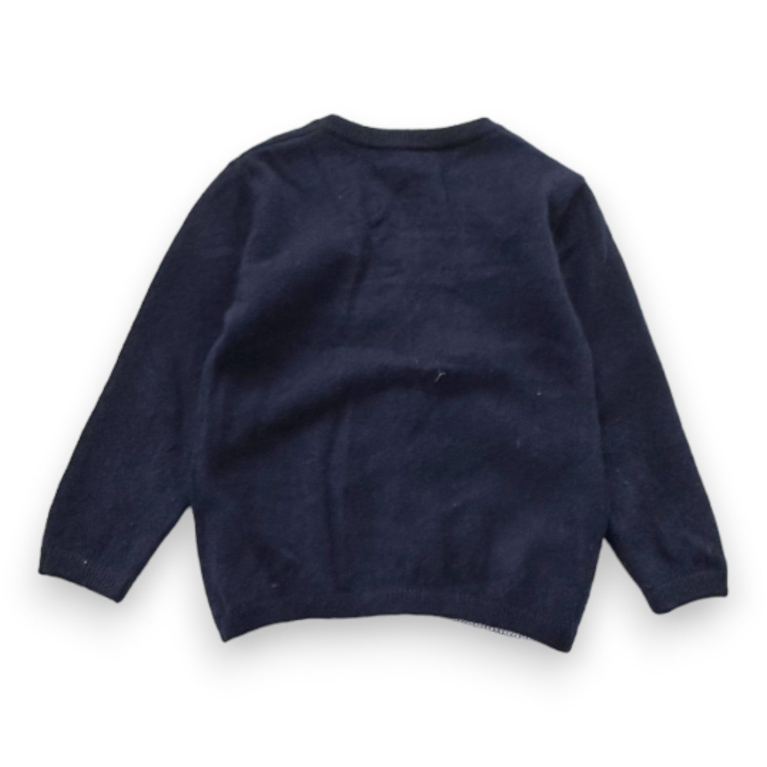 CASHMIRINO - cardigan bleu marine en cachemire - 2 ans