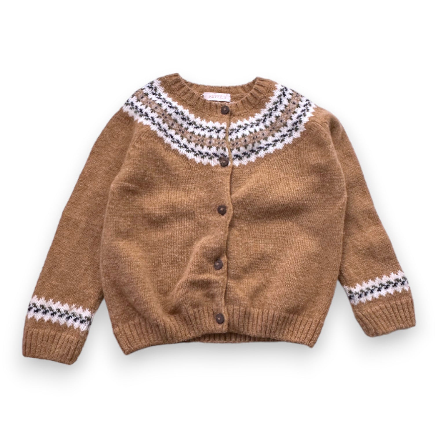 PETER'S - Cardigan marron - 2 ans