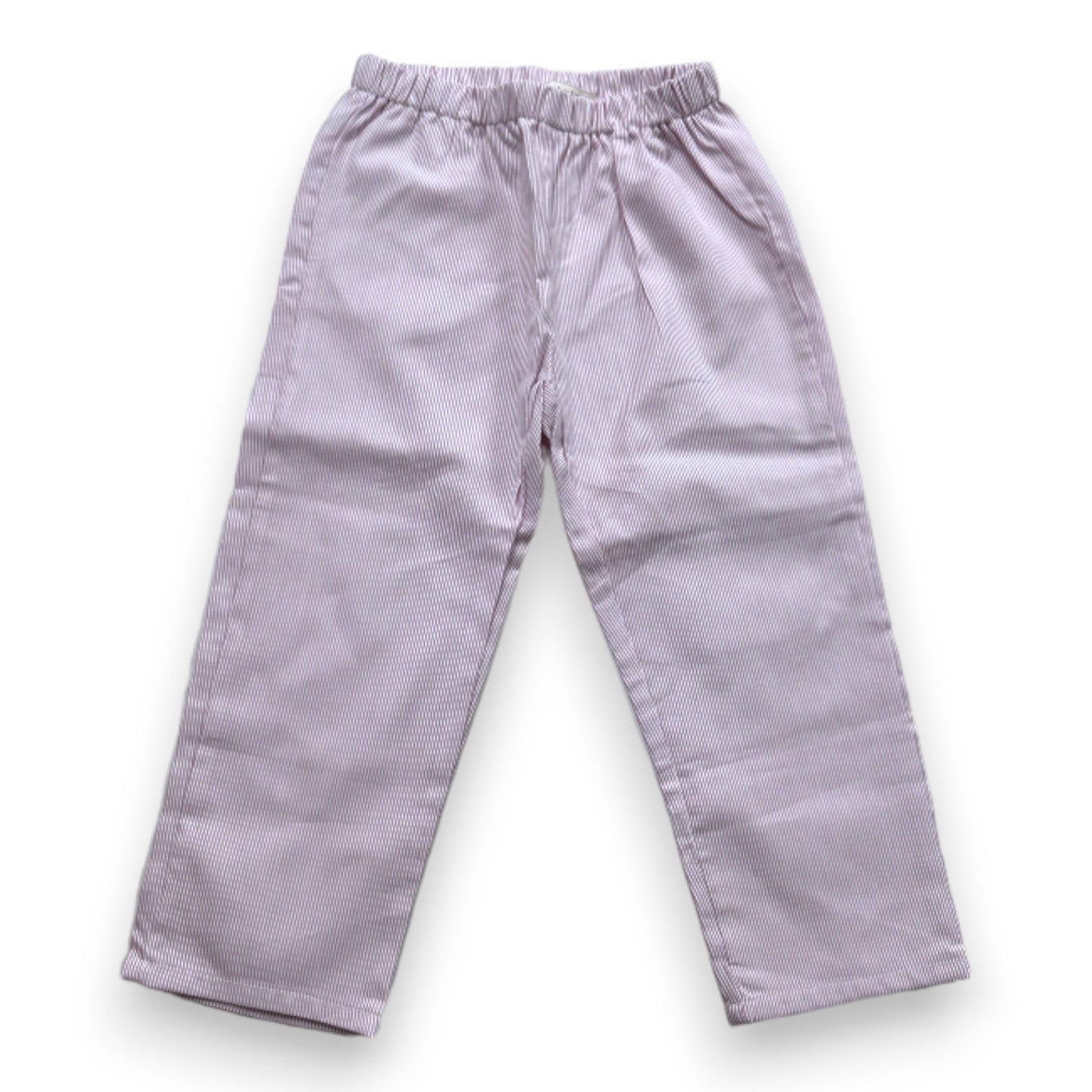 CASHMIRINO - Pantalon léger rose et blanc à rayures - 3 ans