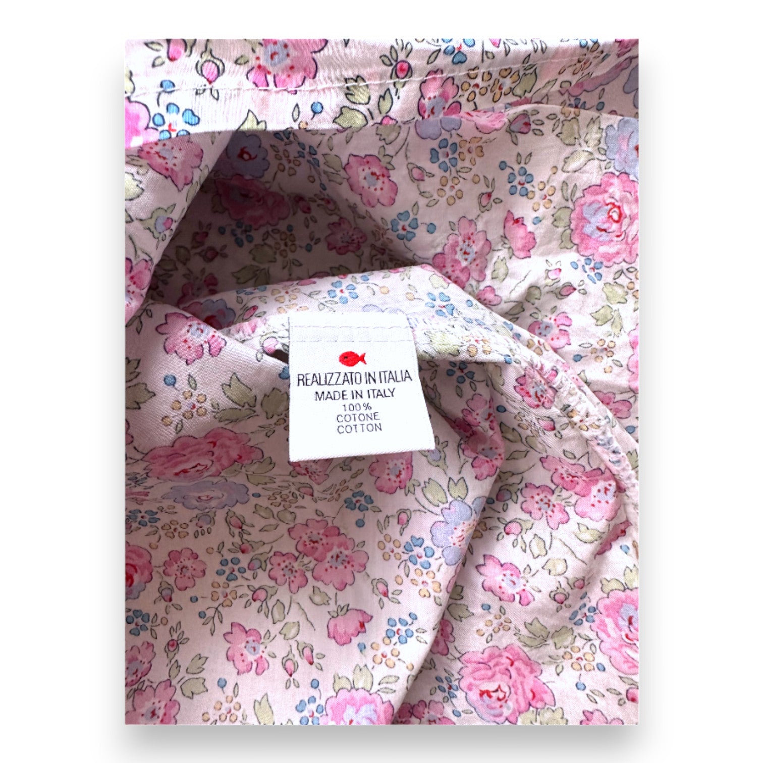 PESCIOLINO ROSSE - Robe à fleurs roses - 4 ans