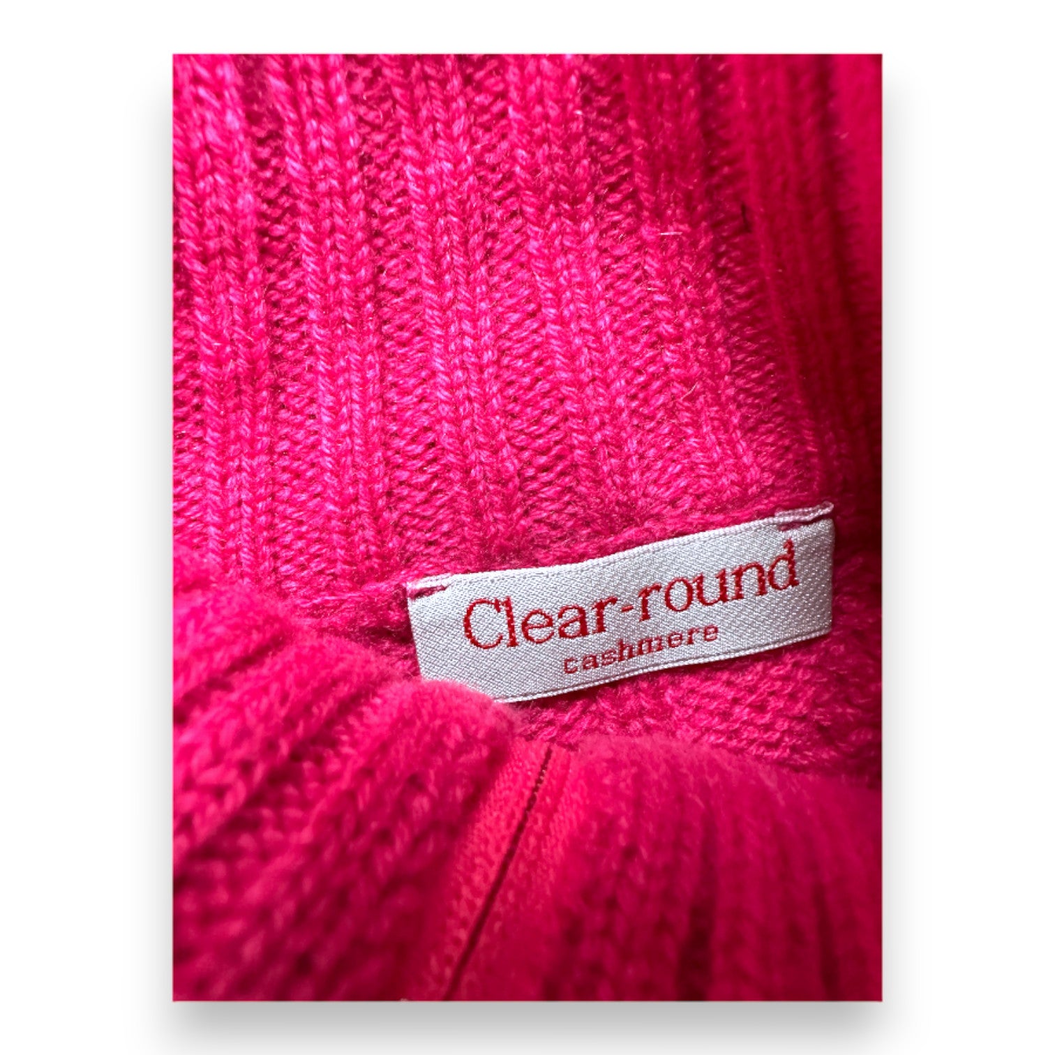 CLEAR-ROUND - Cardigan rose en cahemire - 3 ans