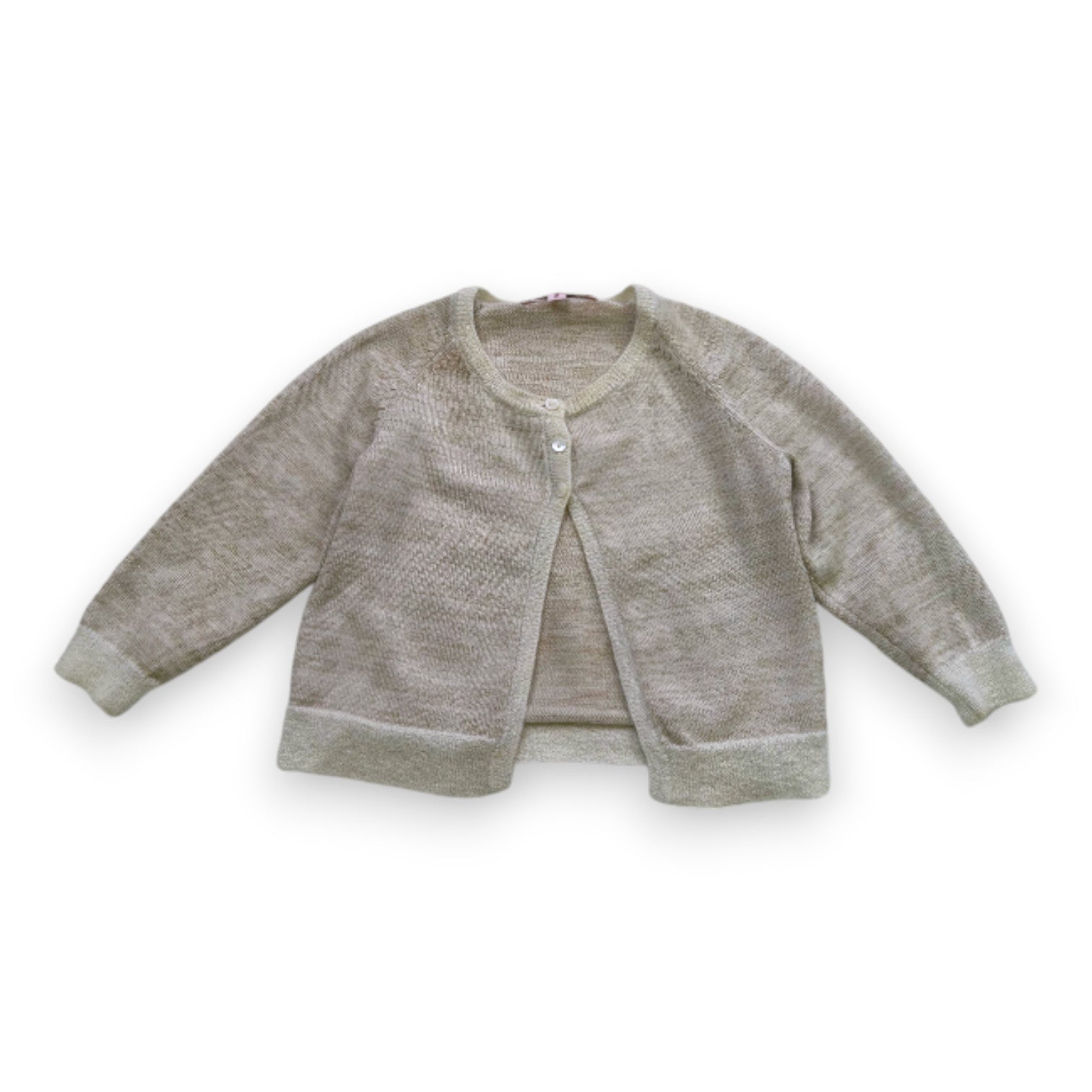 BONPOINT - Cardigan en laine doré - 2 ans