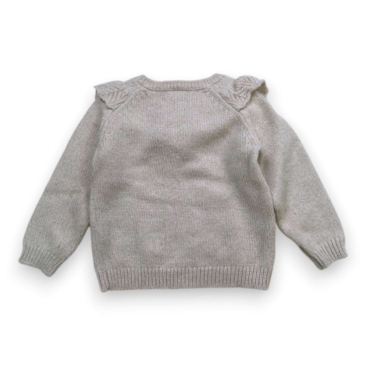 BONTON - Pull blanc en alpaga - 4 ans