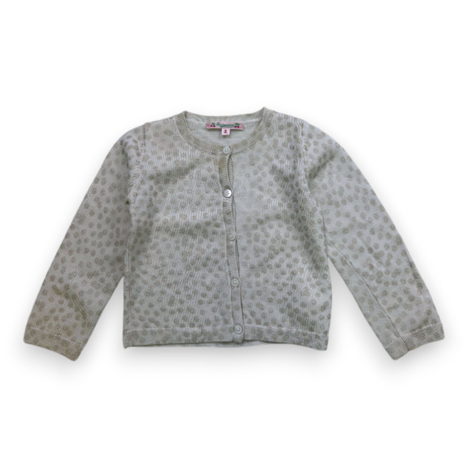 BONPOINT - Cardigan en laine à motifs - 2 ans