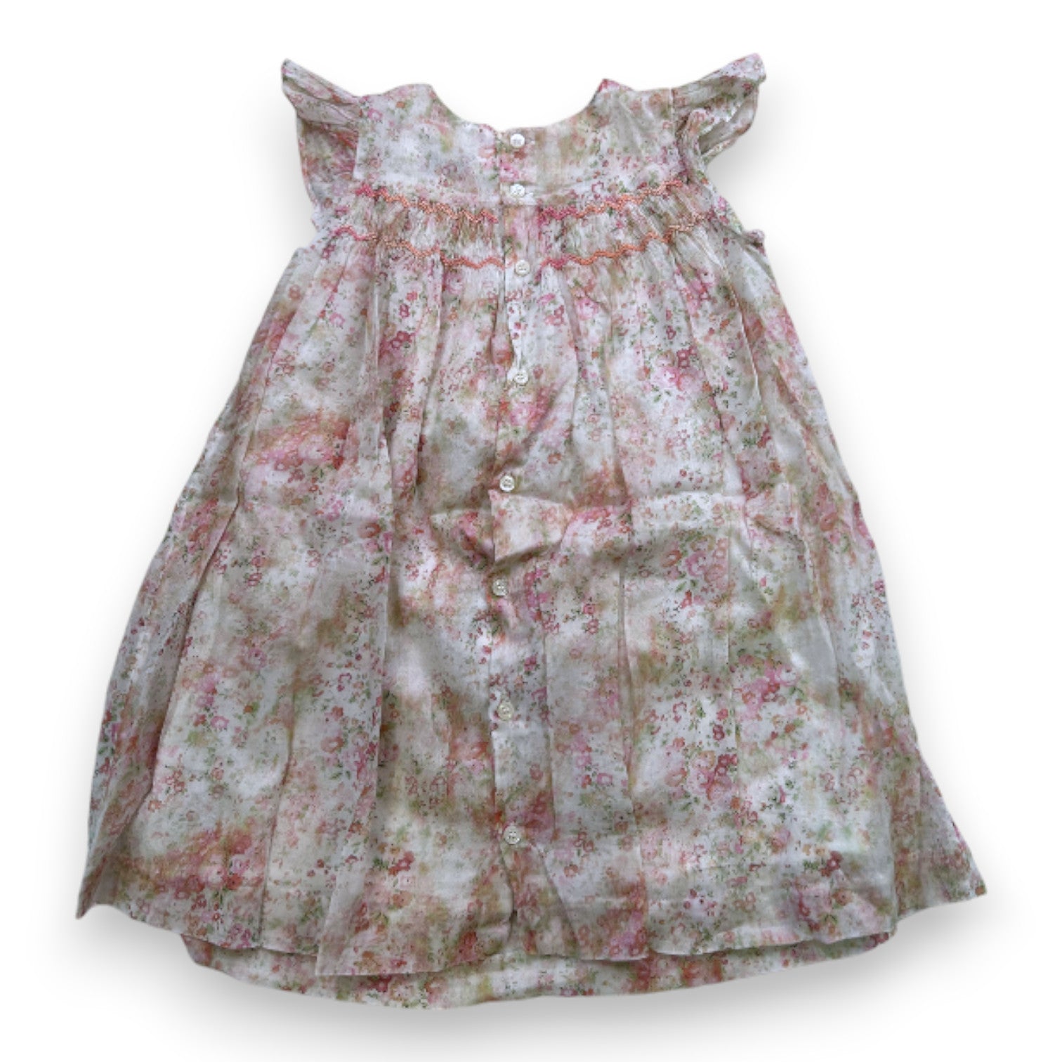 BONPOINT - Robe à fleurs avec broderies - 3 ans