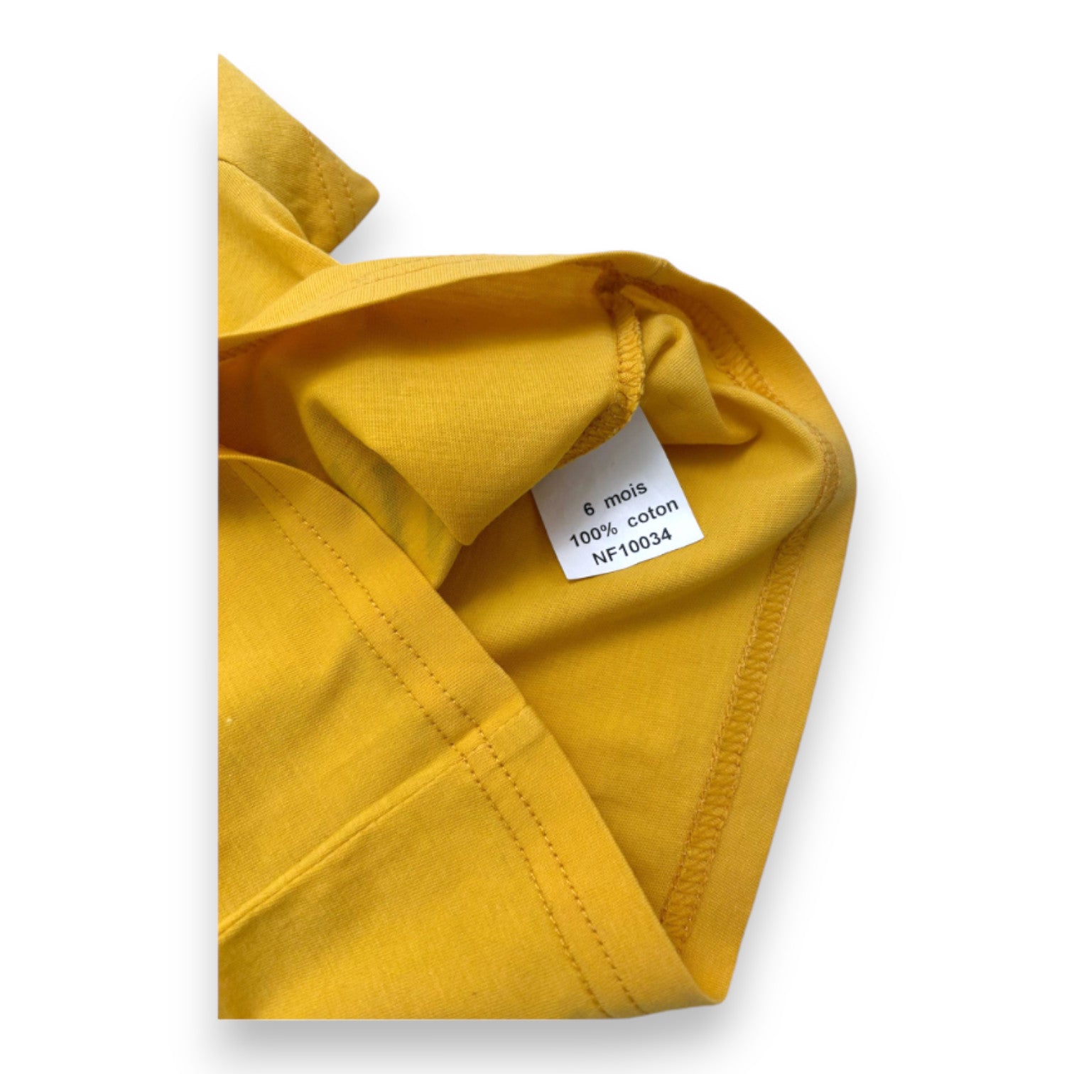 LEVI'S - T-shirt à manches courtes jaune avec imprimé - 6 mois