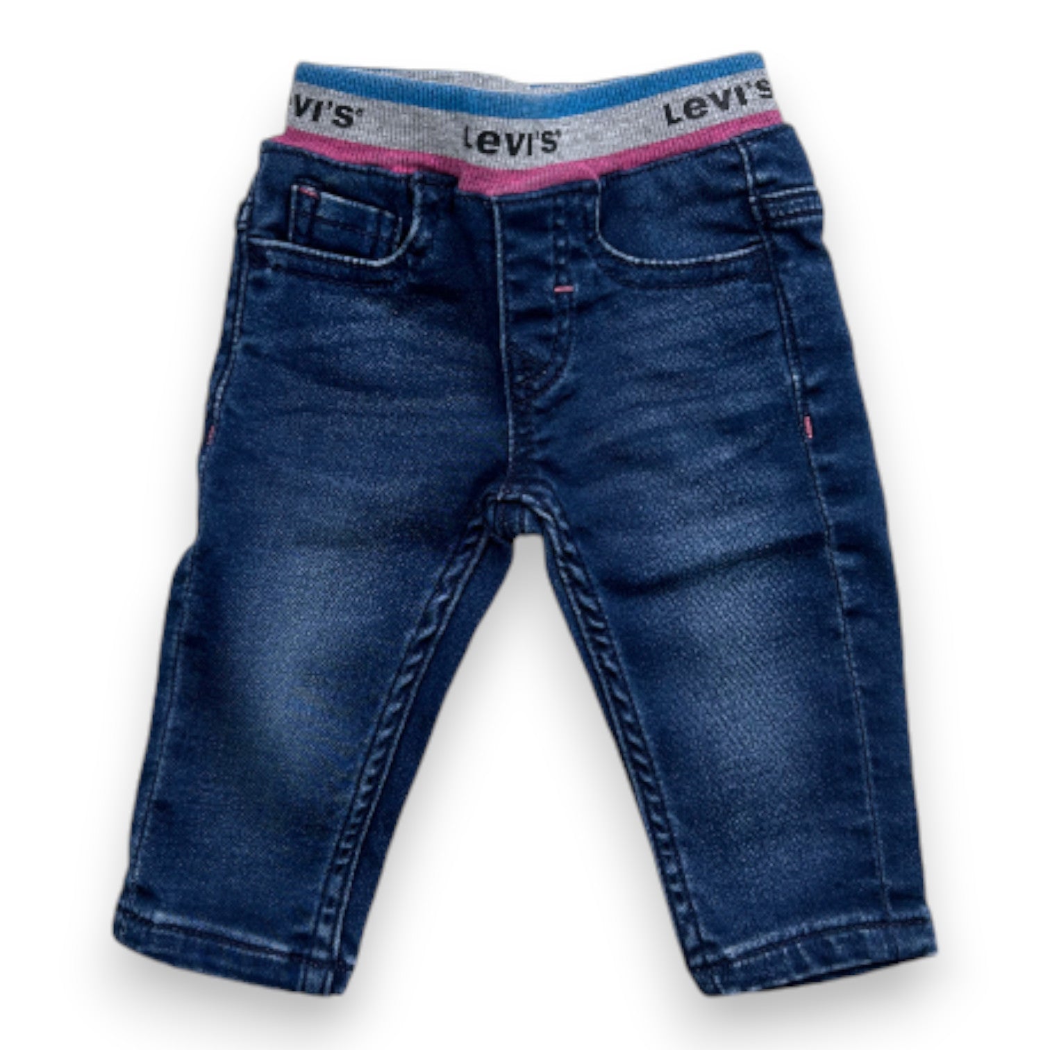 LEVI'S - Pantalon en jean bleu - 3 mois