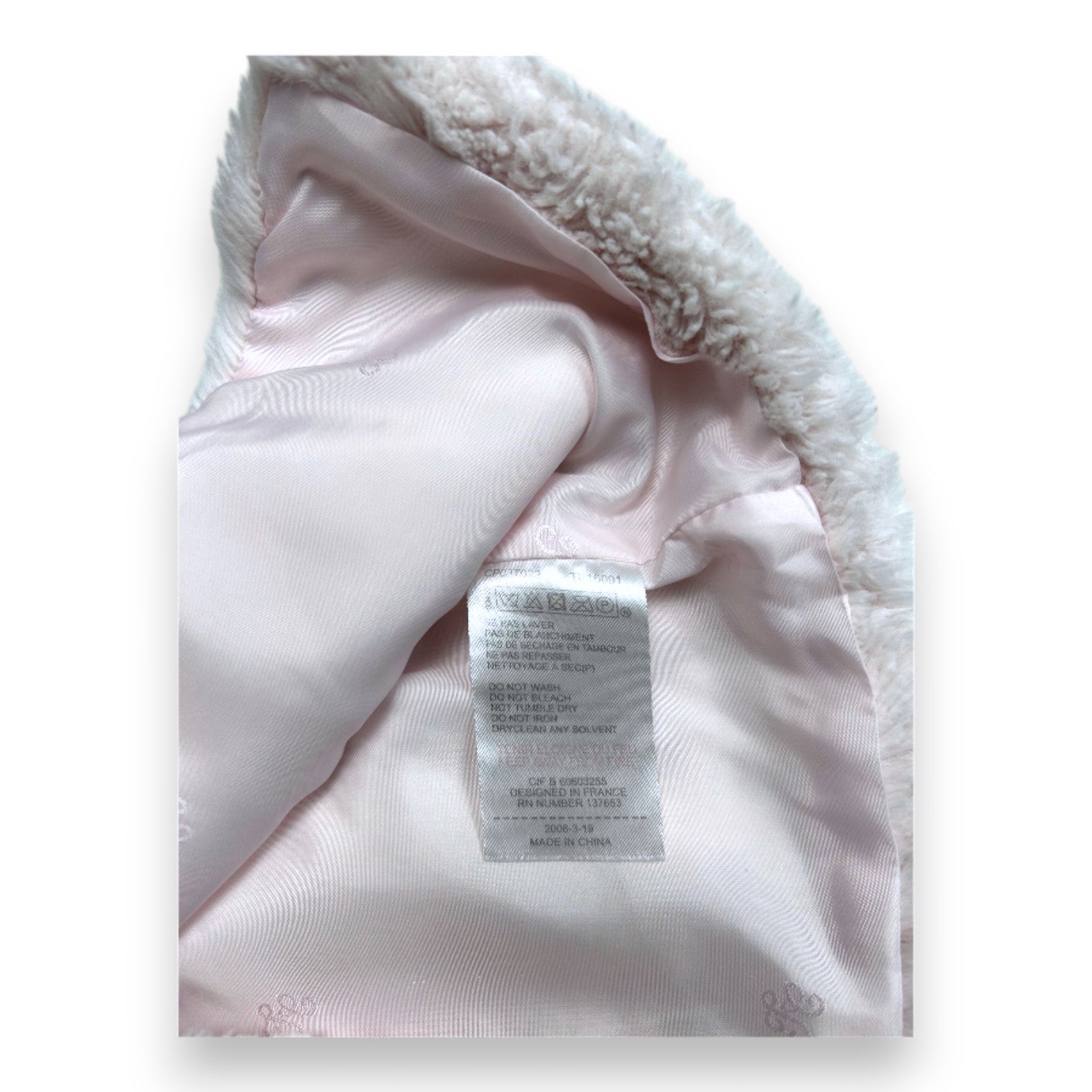 TARTINE & CHOCOLAT - Gilet sans manches en fausse fourrure rose - 12 mois