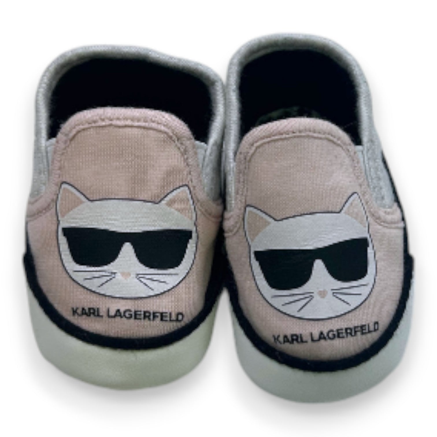 KARL LAGERFELD - Chaussons roses et blancs - 15