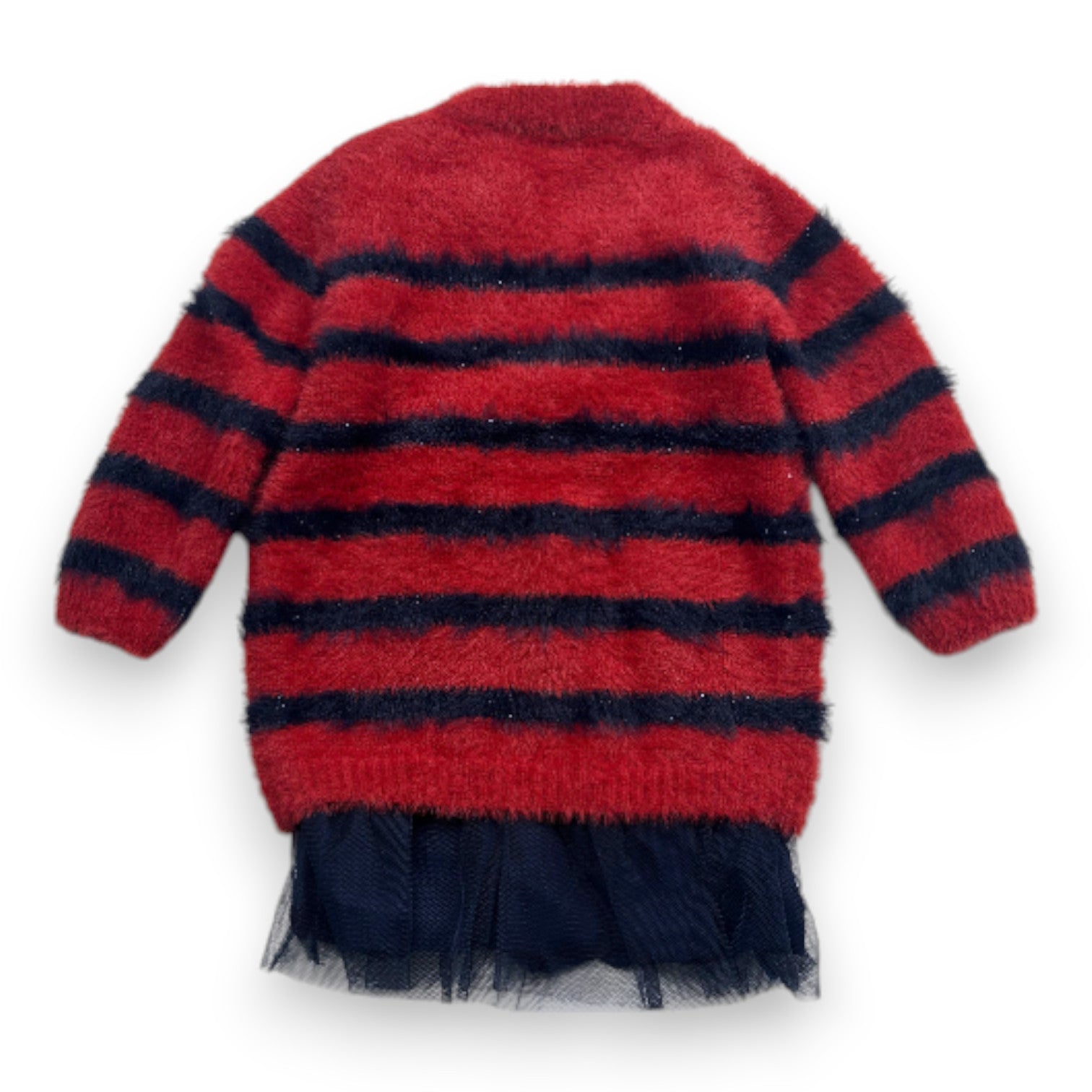 IKKS - Robe pull rouge et bleue à rayures - 6 mois