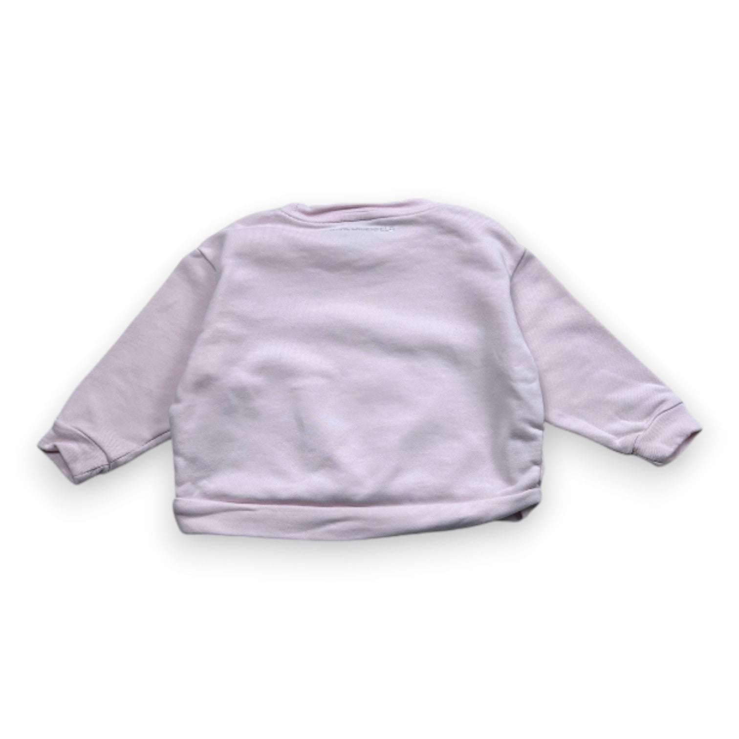 KARL LAGERFELD - Sweat rose avec imprimé - 2 ans