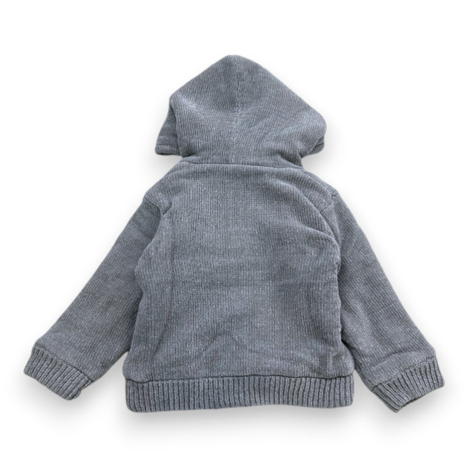 IKKS - Gilet zippé bleu et gris réversible - 3 ans