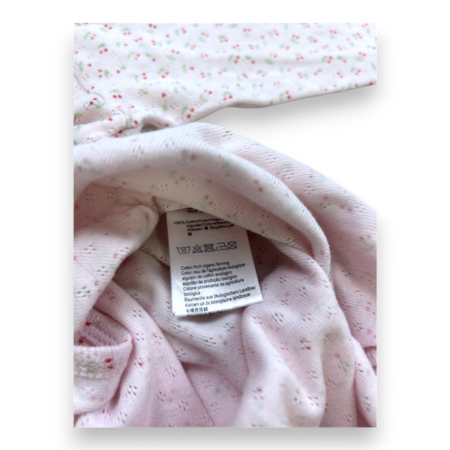 CARREMENT BEAU - Pyjama rose avec imprimés cerises - 18 mois