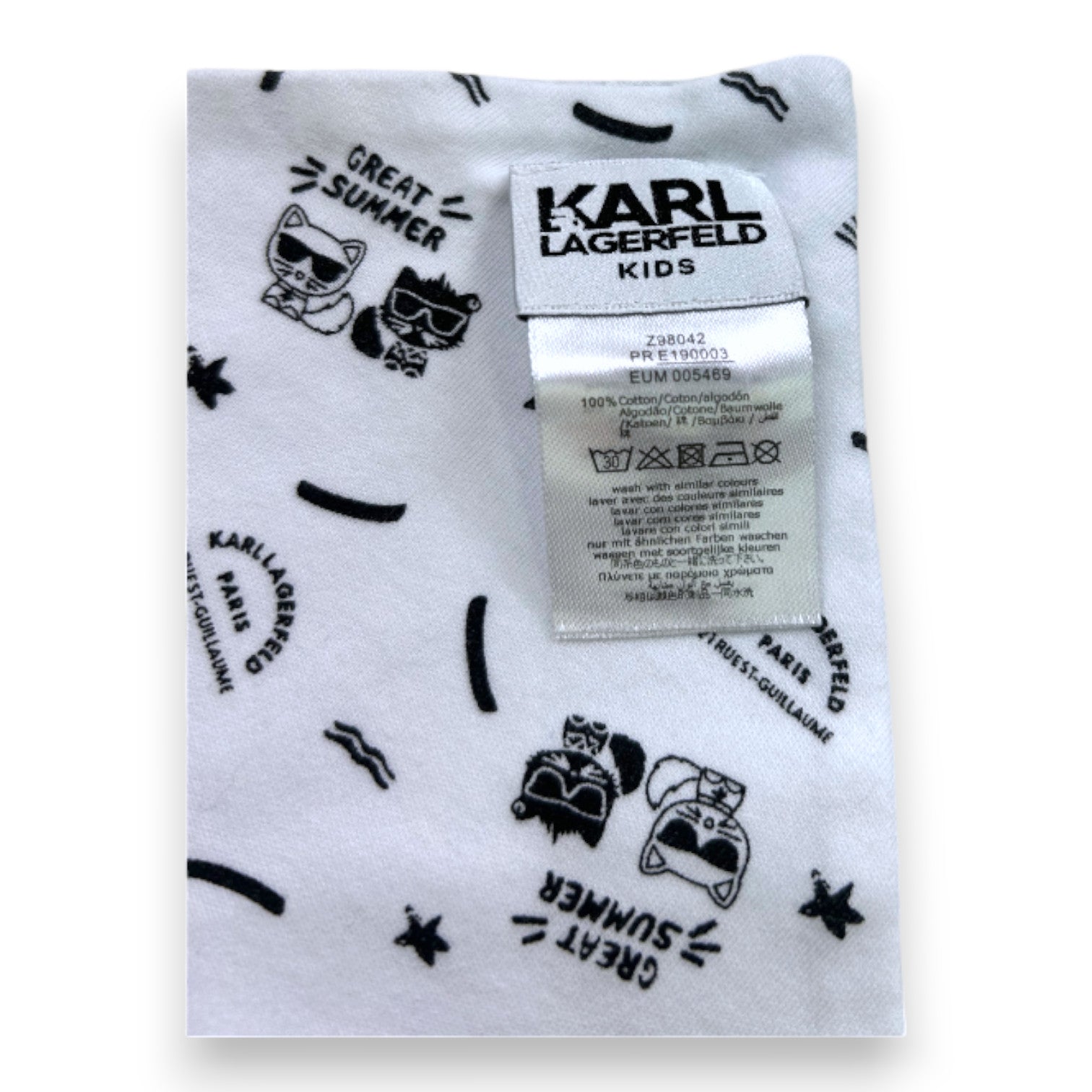 KARL LAGERFELS - Doudou gris - Taille Unique