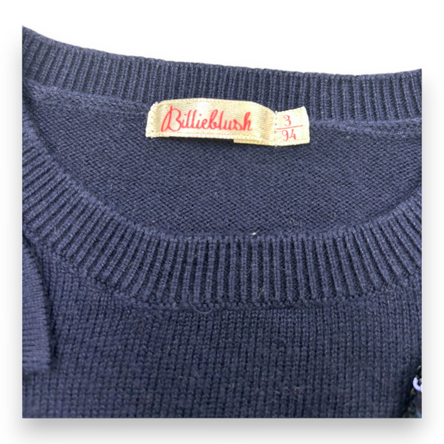 BILLIEBLUSH - Pull bleu avec noeuds - 3 ans