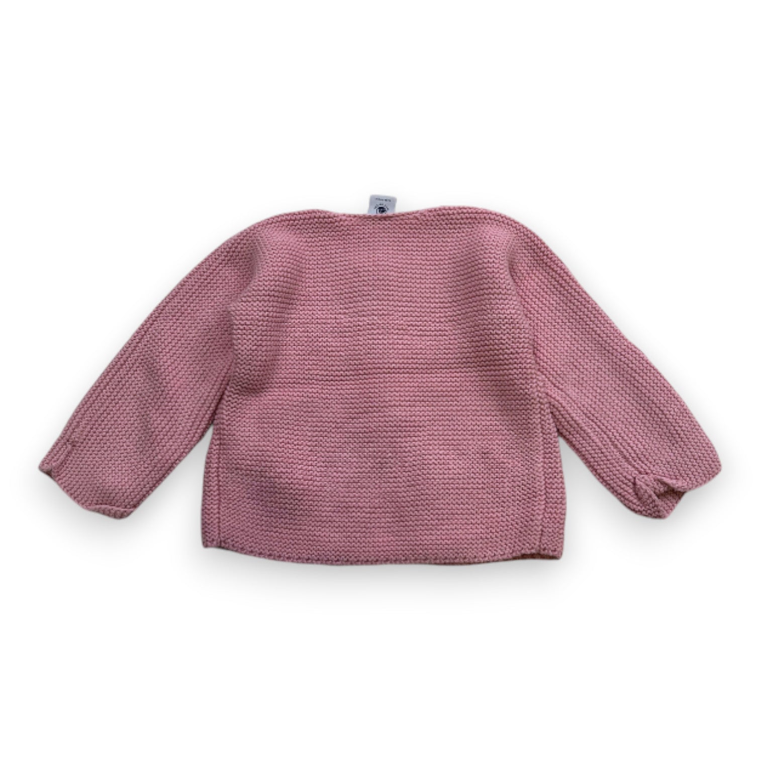 PETIT BATEAU - Cardigan rose effet maille - 2 ans