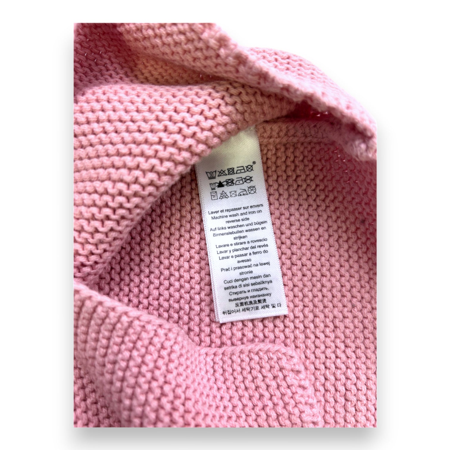 PETIT BATEAU - Cardigan rose effet maille - 2 ans