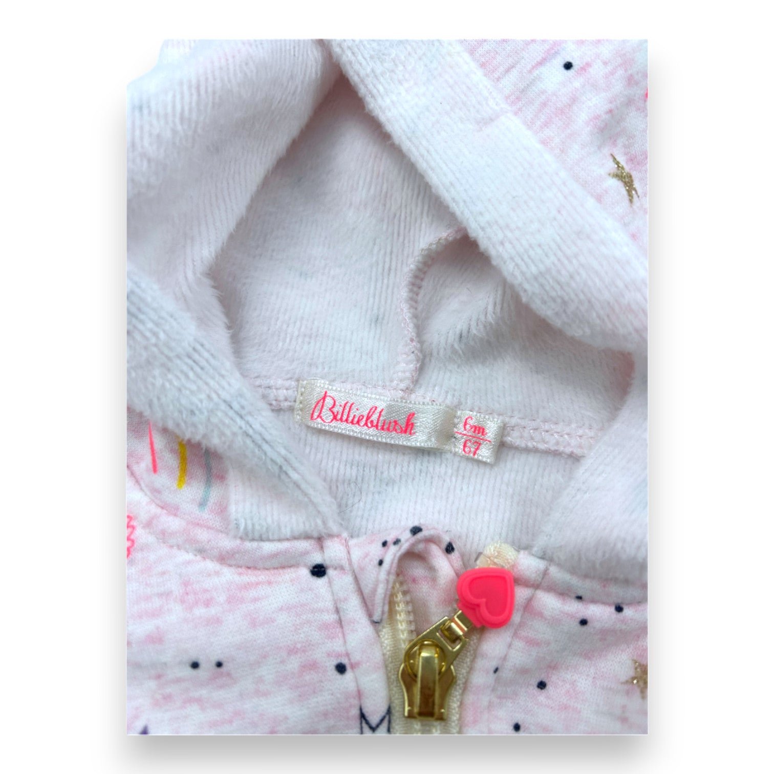 BILLIEBLUSH - Ensemble de jogging rose avec imprimés - 6 mois