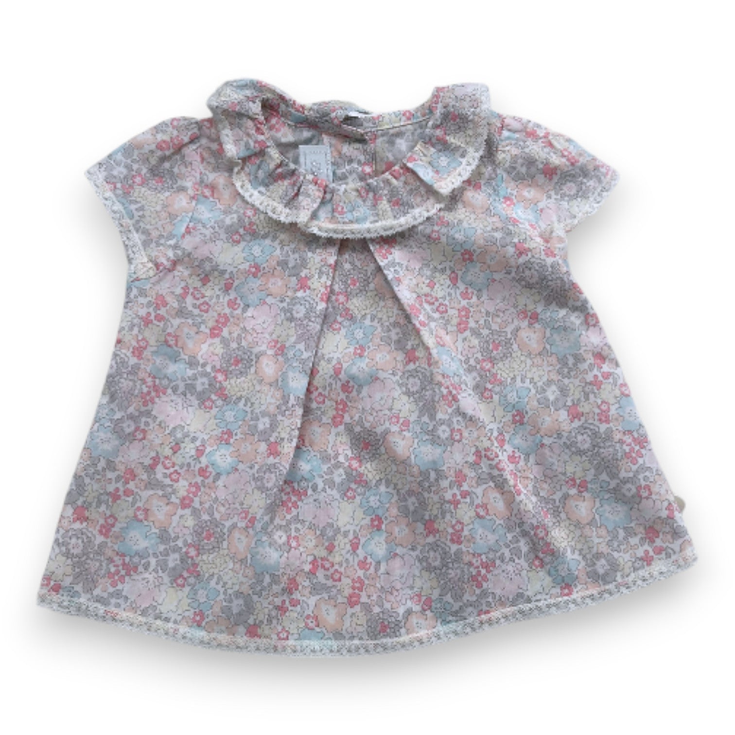 TARTINE & CHOCOLAT - Blouse rose à fleurs - 3 mois