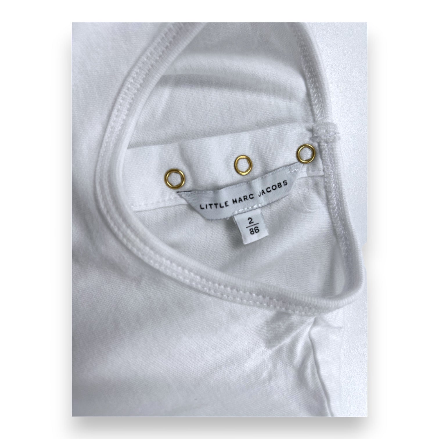 LITTLE MARC JACOBS - T-shirt blanc avec imprimé - 2 ans