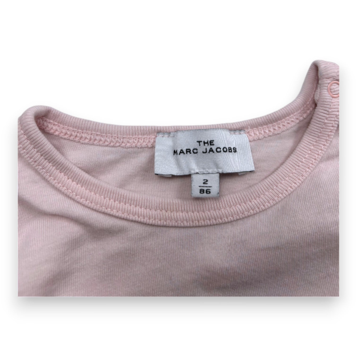 MARC JACOBS - T-shirt à manches longues rose avec imprimé - 2 ans