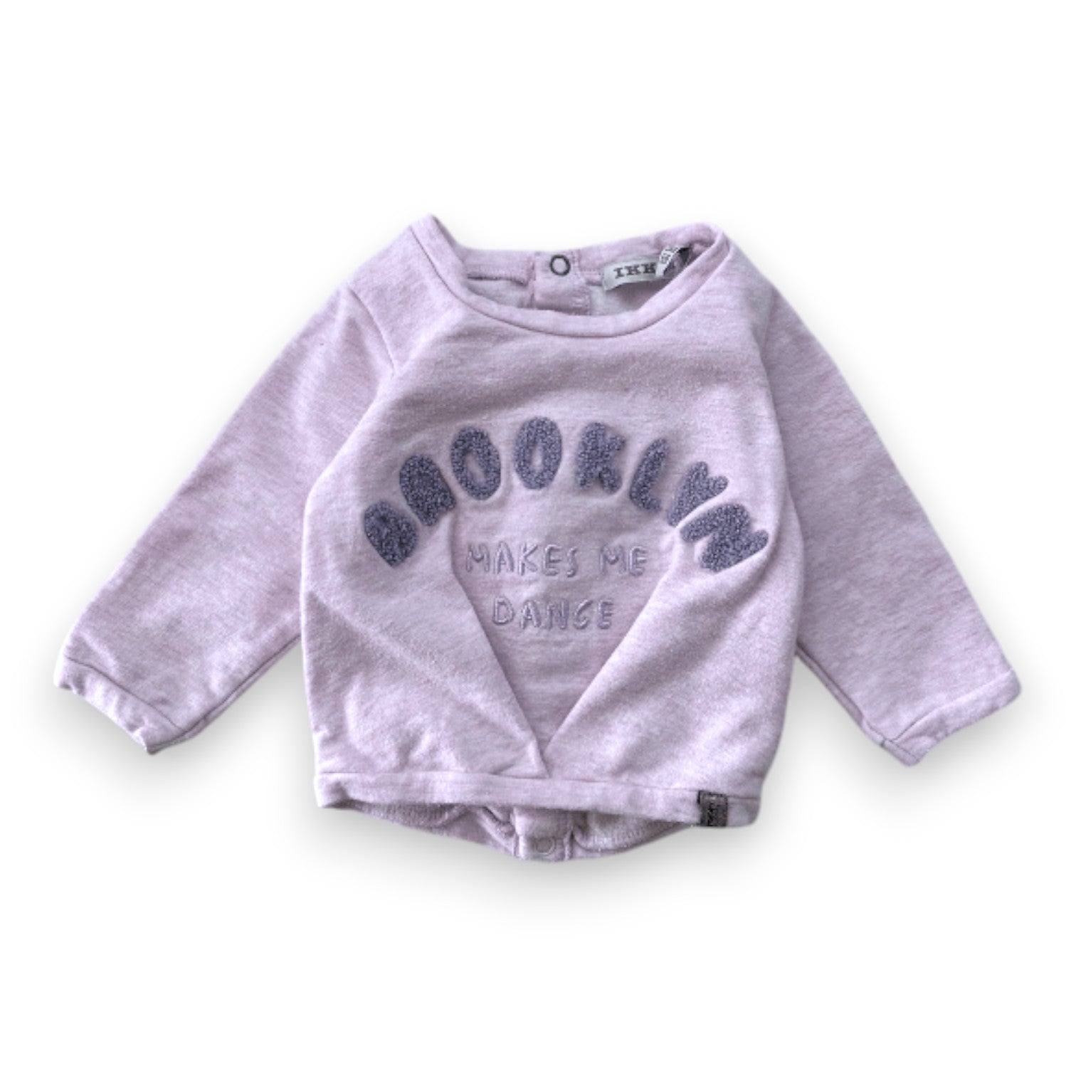 IKKS - Sweat violet avec broderies - 3 mois