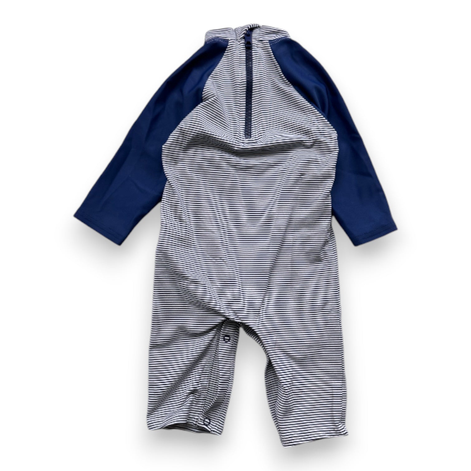 PETIT BATEAU - Combinaison de maillot de bain bleue - 12 mois