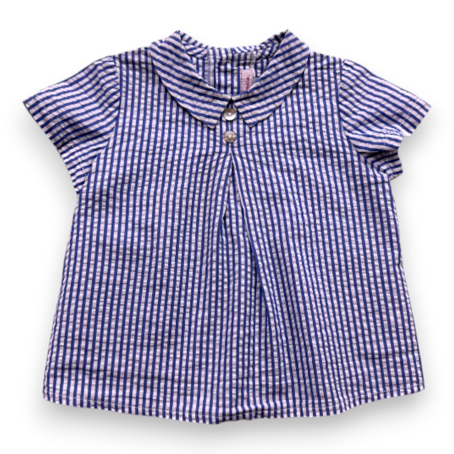 AMAIA - Chemise blanche et bleue à rayures - 12 mois