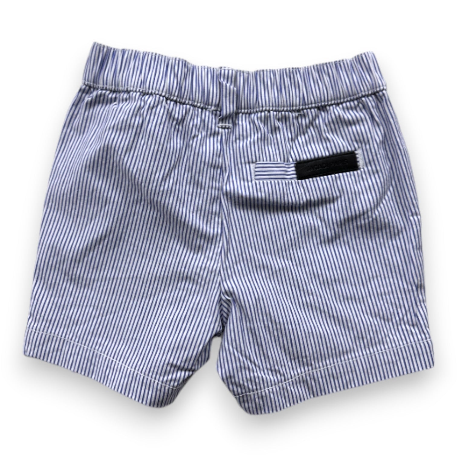 JACADI - Short bleu et blanc à rayures - 6 mois