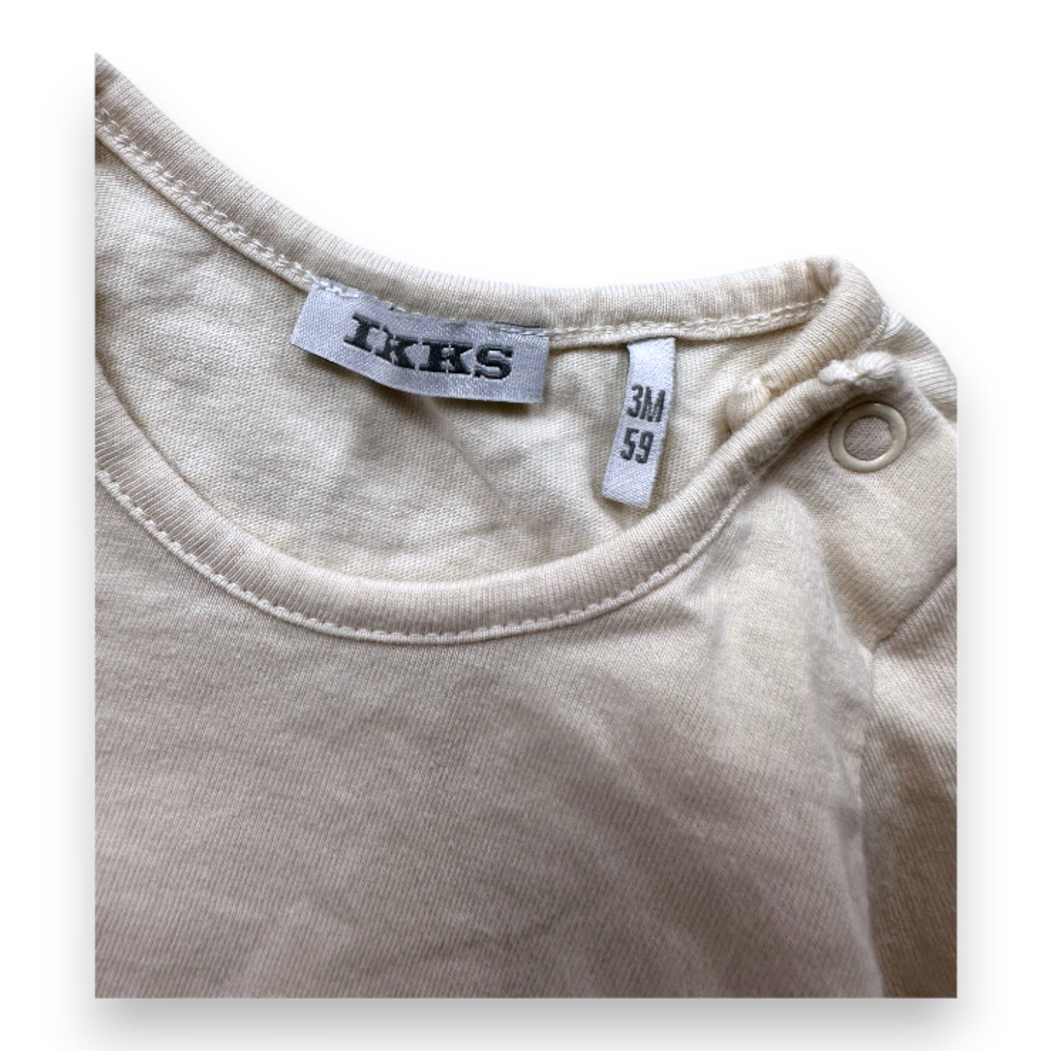 IKKS - T-shirt à manches longues beige - 3 mois