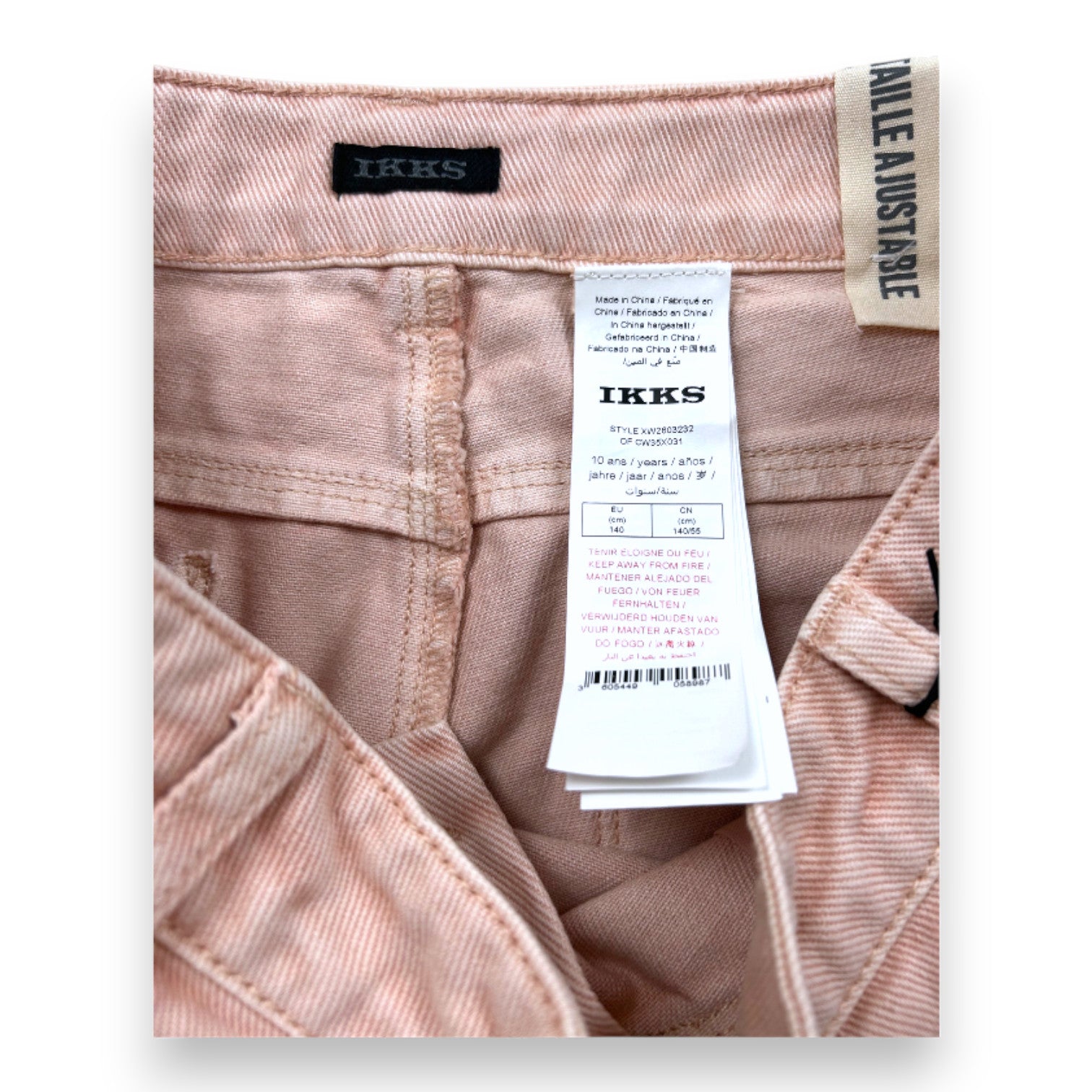 IKKS - Short rose neuf - 10 ans