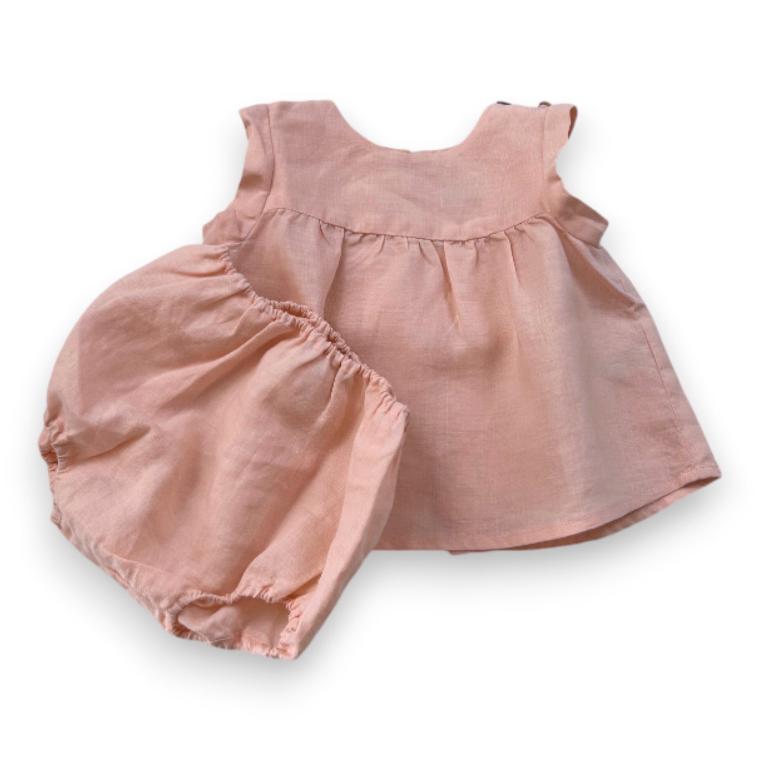 BONTON - Ensemble blouse et bloomer rose - 6 mois