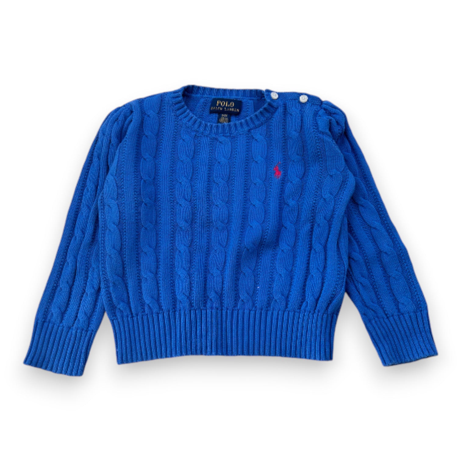 RALPH LAUREN - Pull bleu - 3 ans