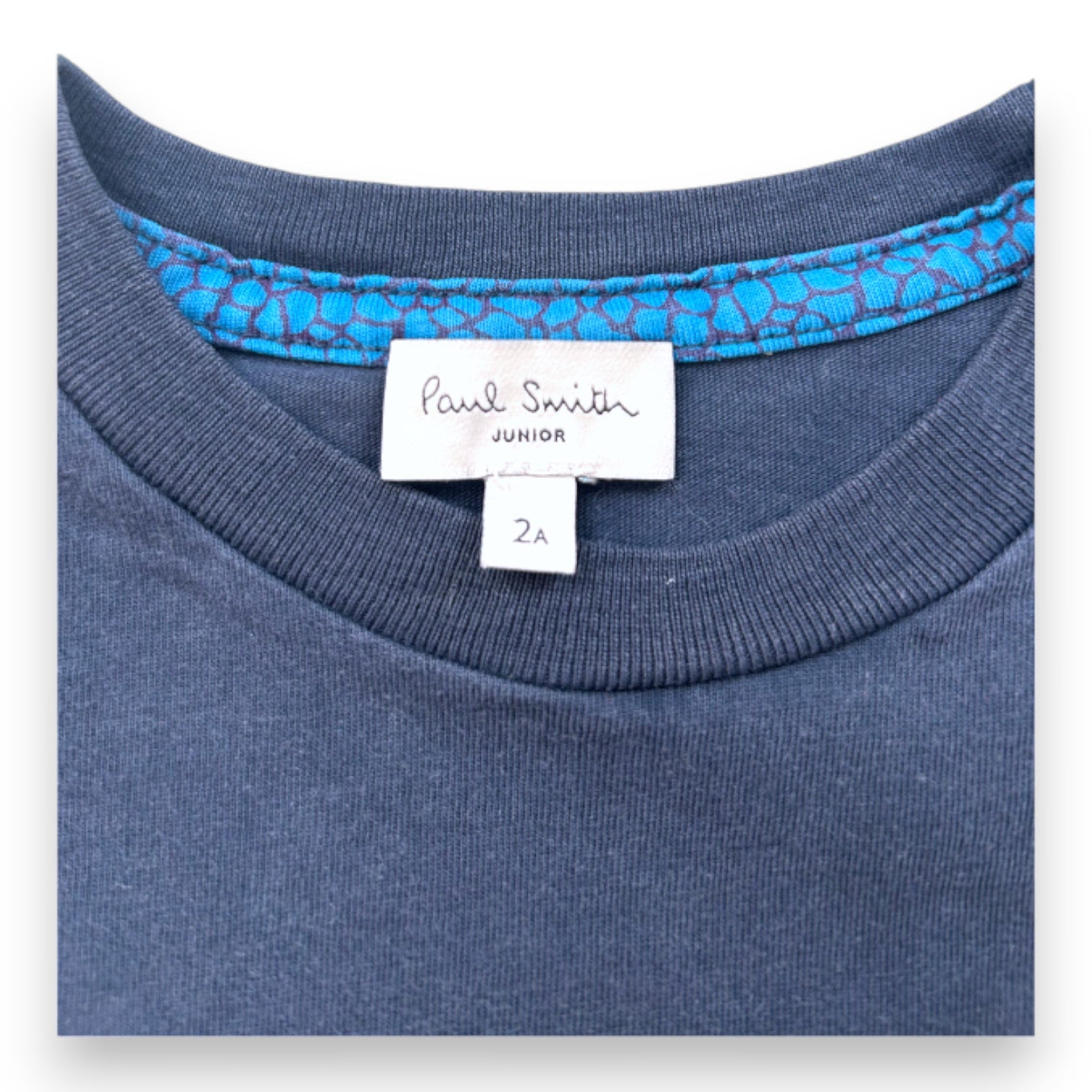 PAUL SMITH - T-shirt bleu marine à manches courtes - 2 ans