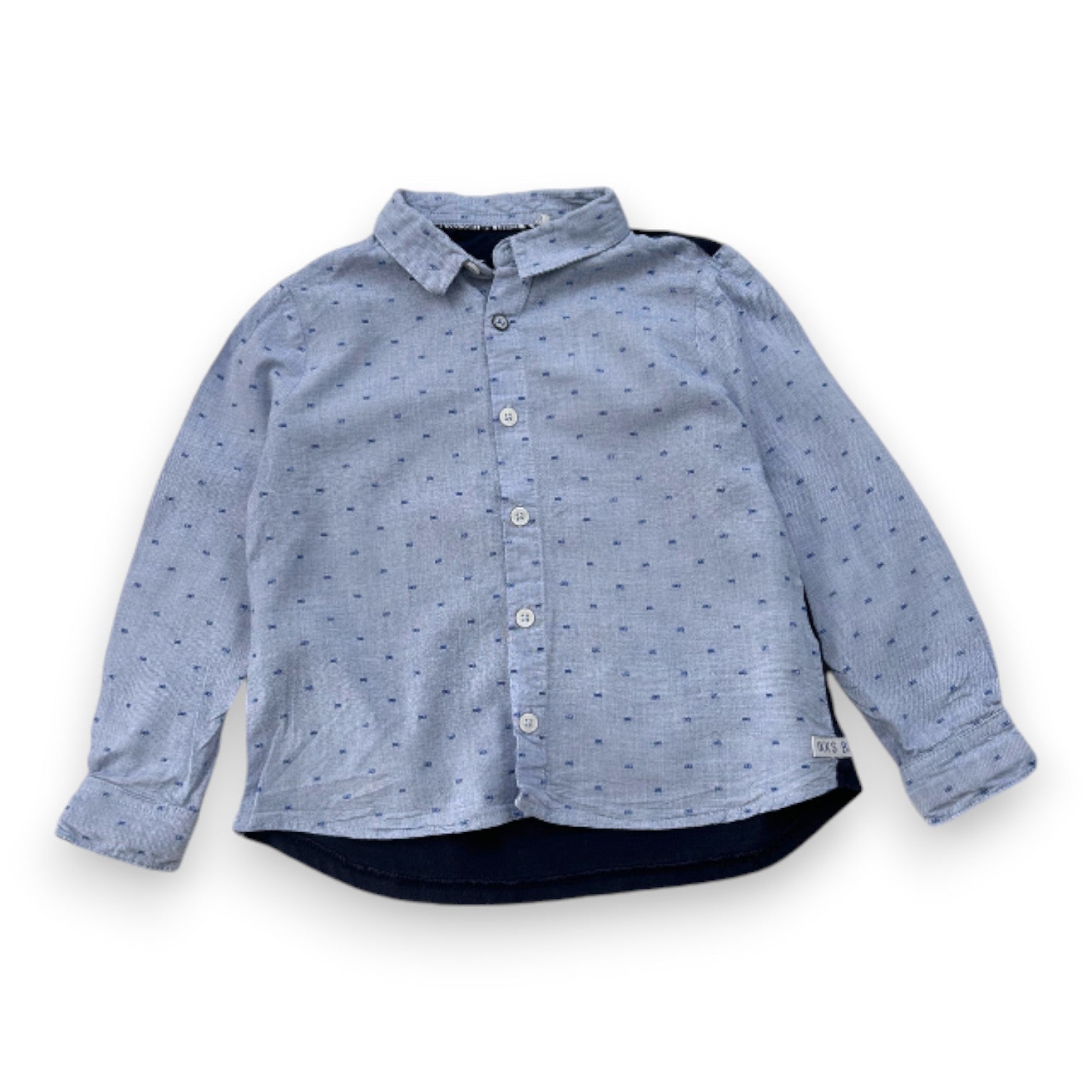 IKKS - Chemise à manches longues bleue - 3 ans