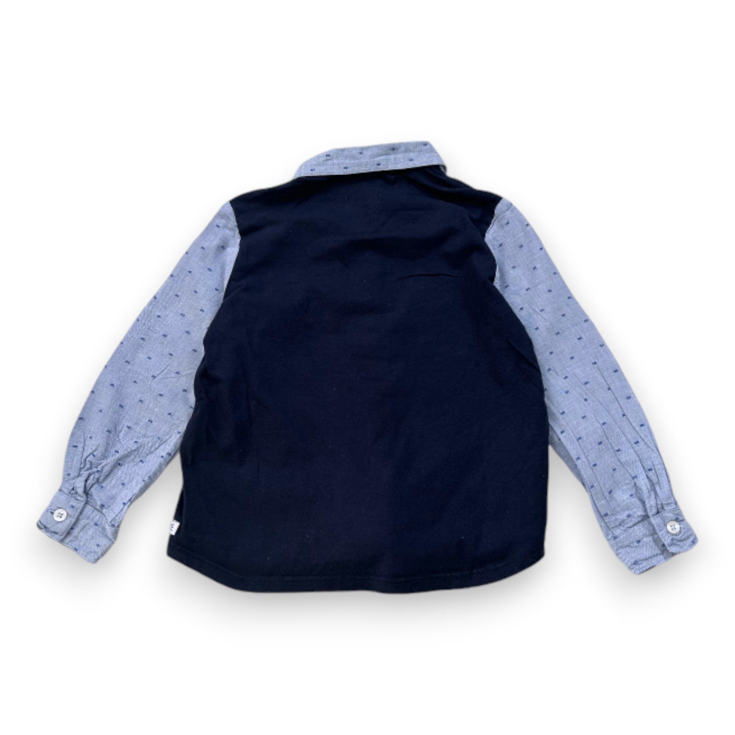 IKKS - Chemise à manches longues bleue - 3 ans