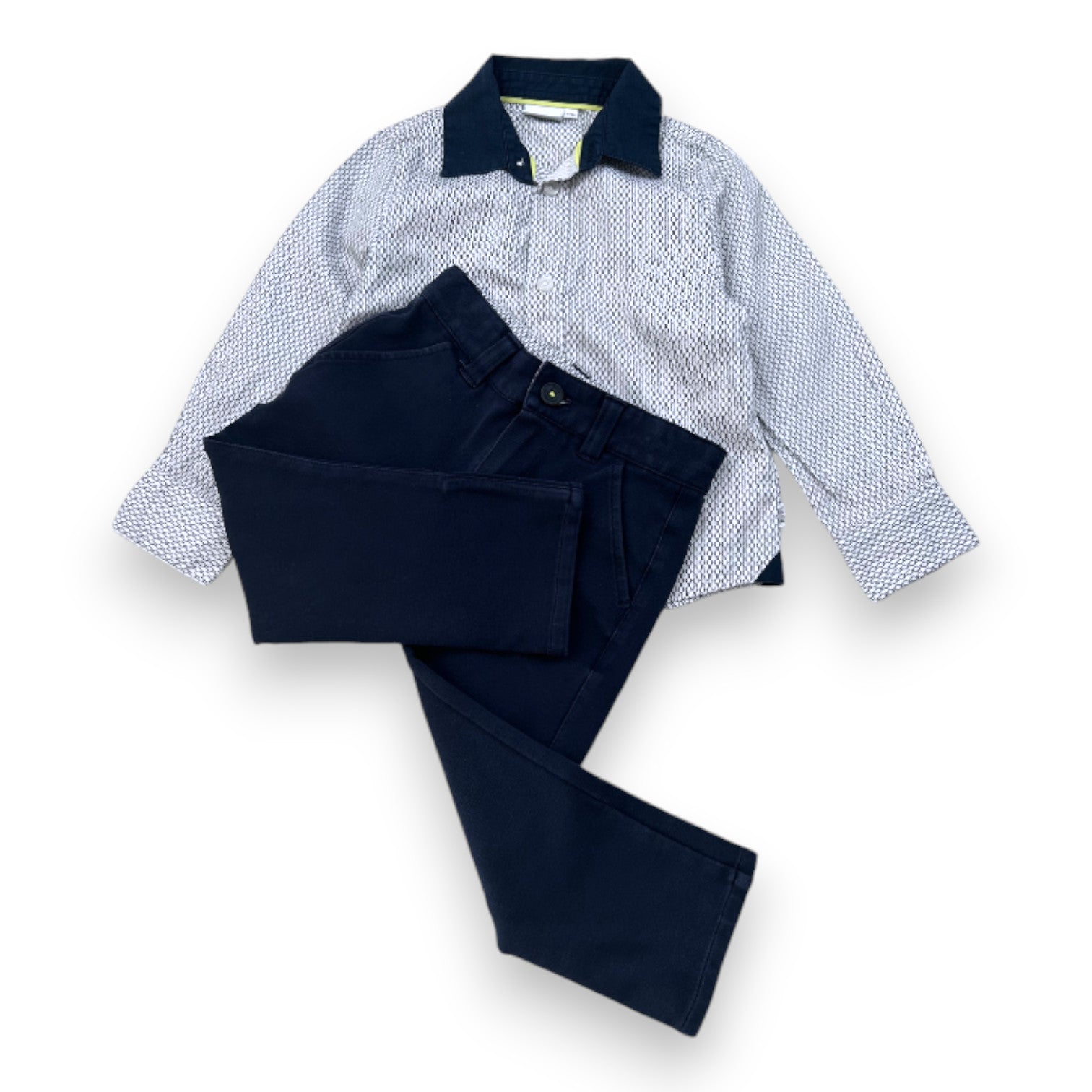 HUGO BOSS - Ensemble chemise et pantalon bleu - 3 ans