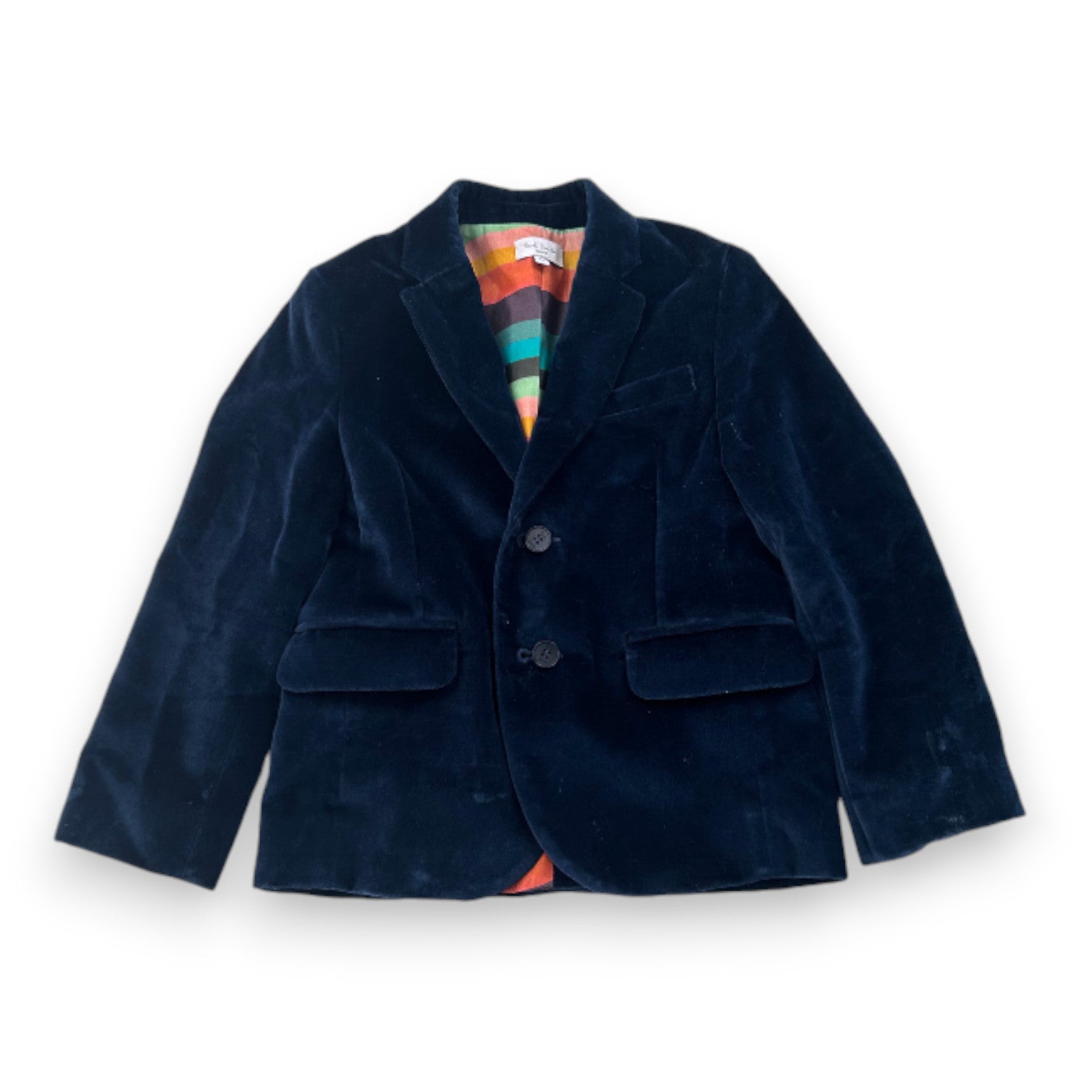 PAUL SMITH - Veste blazer bleu en velours - 4 ans