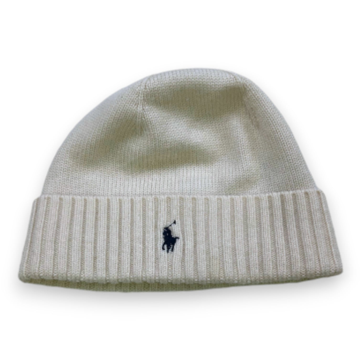 RALPH LAUREN - Bonnet beige en laine - 4 ans