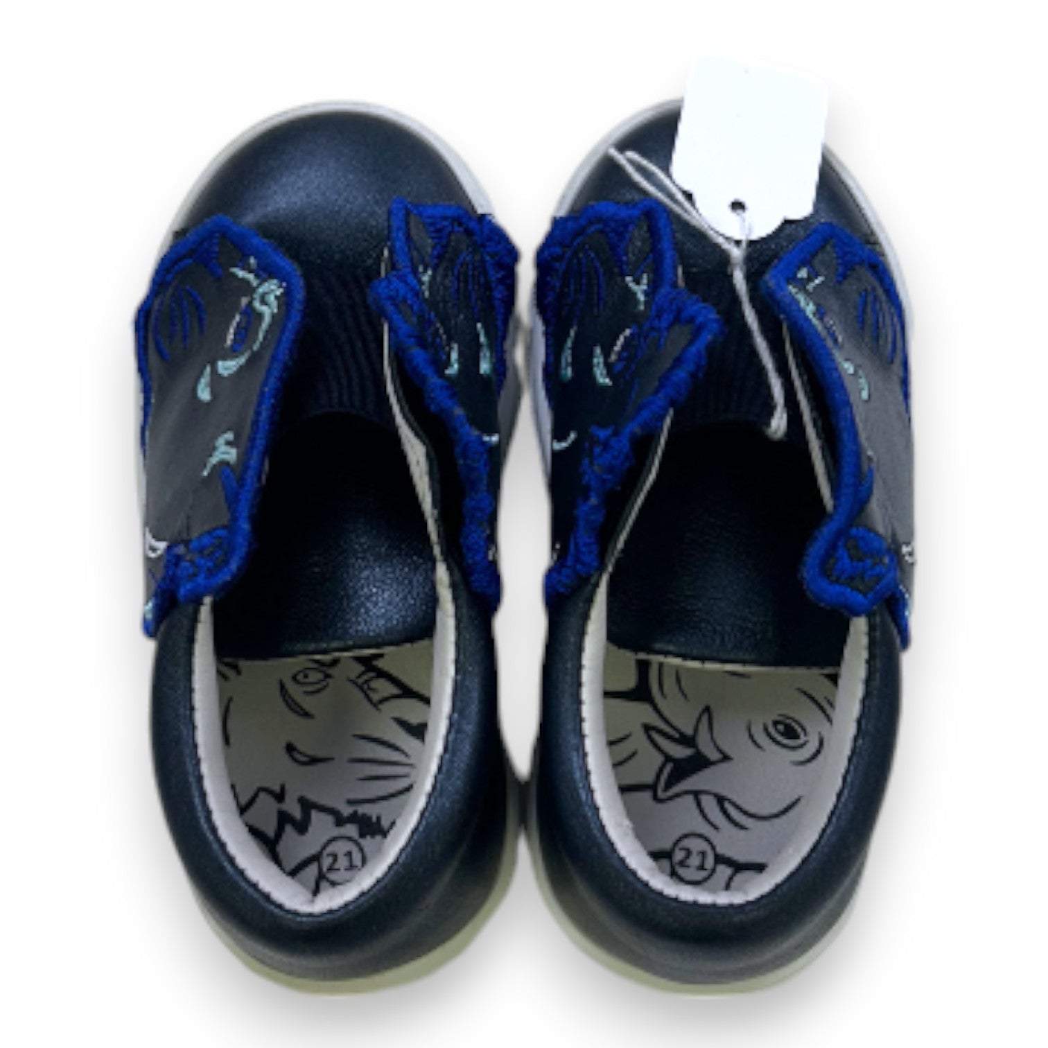 KENZO - Baskets noires et bleues - 21