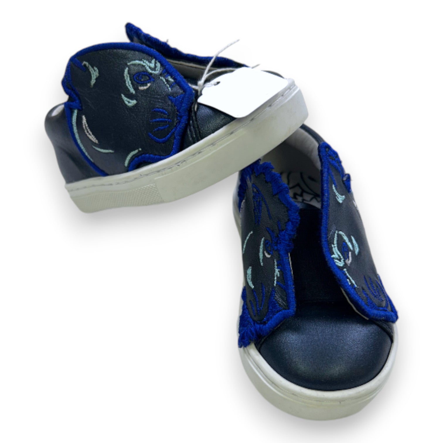 KENZO - Baskets noires et bleues - 21