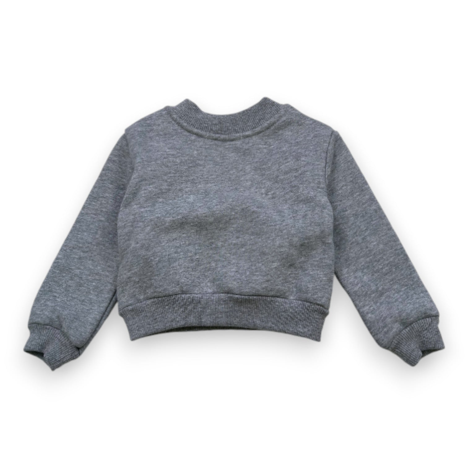 MAISON PIOLINE - Sweat gris avec broderies - 6 mois