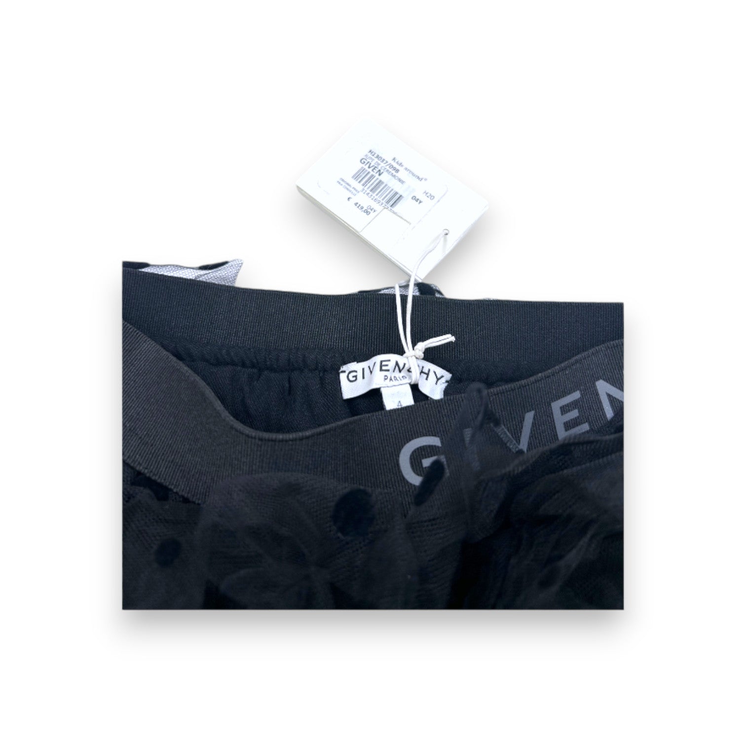 GIVENCHY - Jupe noire en tulle neuve - 4 ans