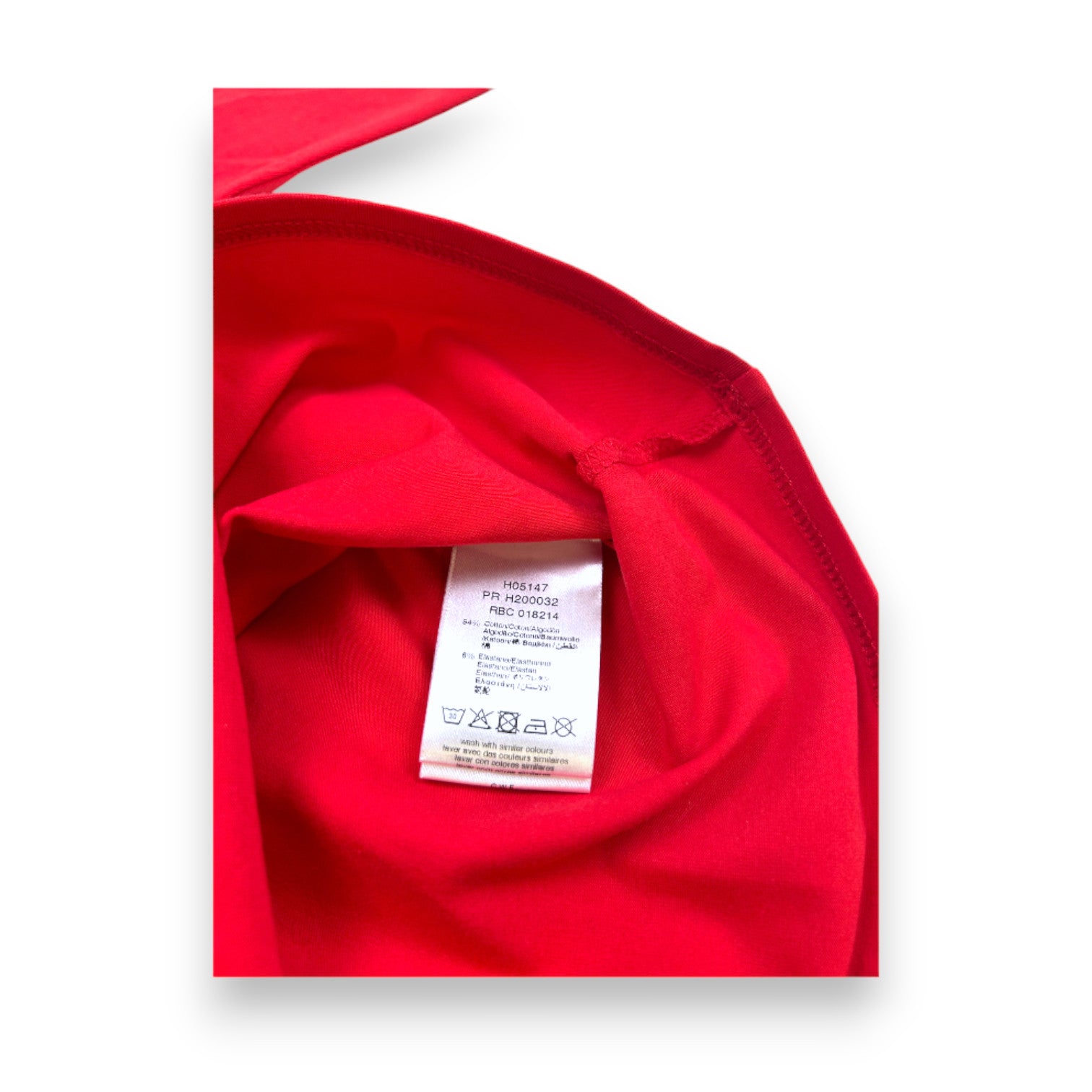 GIVENCHY - T-shirt rouge à manches longues avec broderies neuf