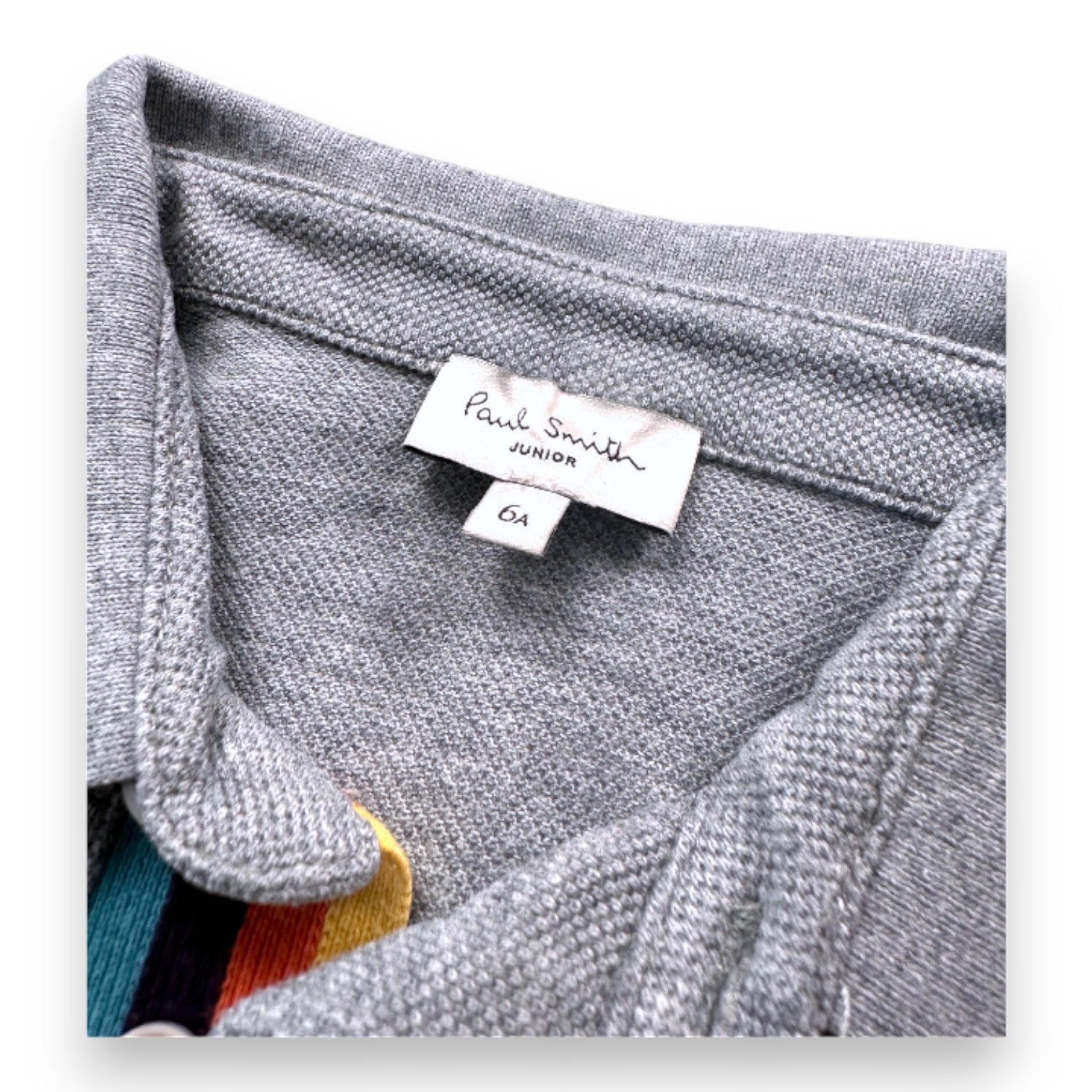 PAUL SMITH - Polo gris à manches courtes - 6 ans