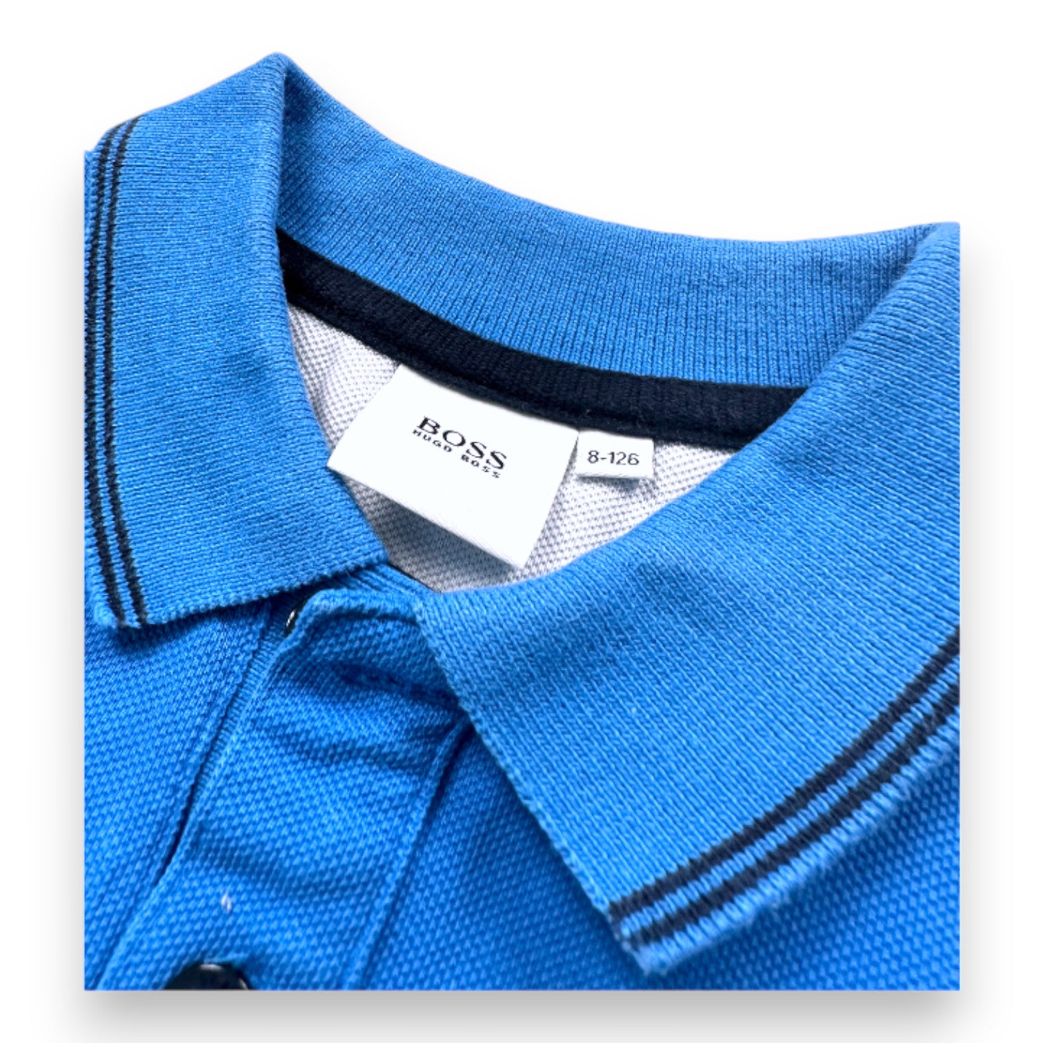 HUGO BOSS - Polo à manches courtes bleu - 8 ans