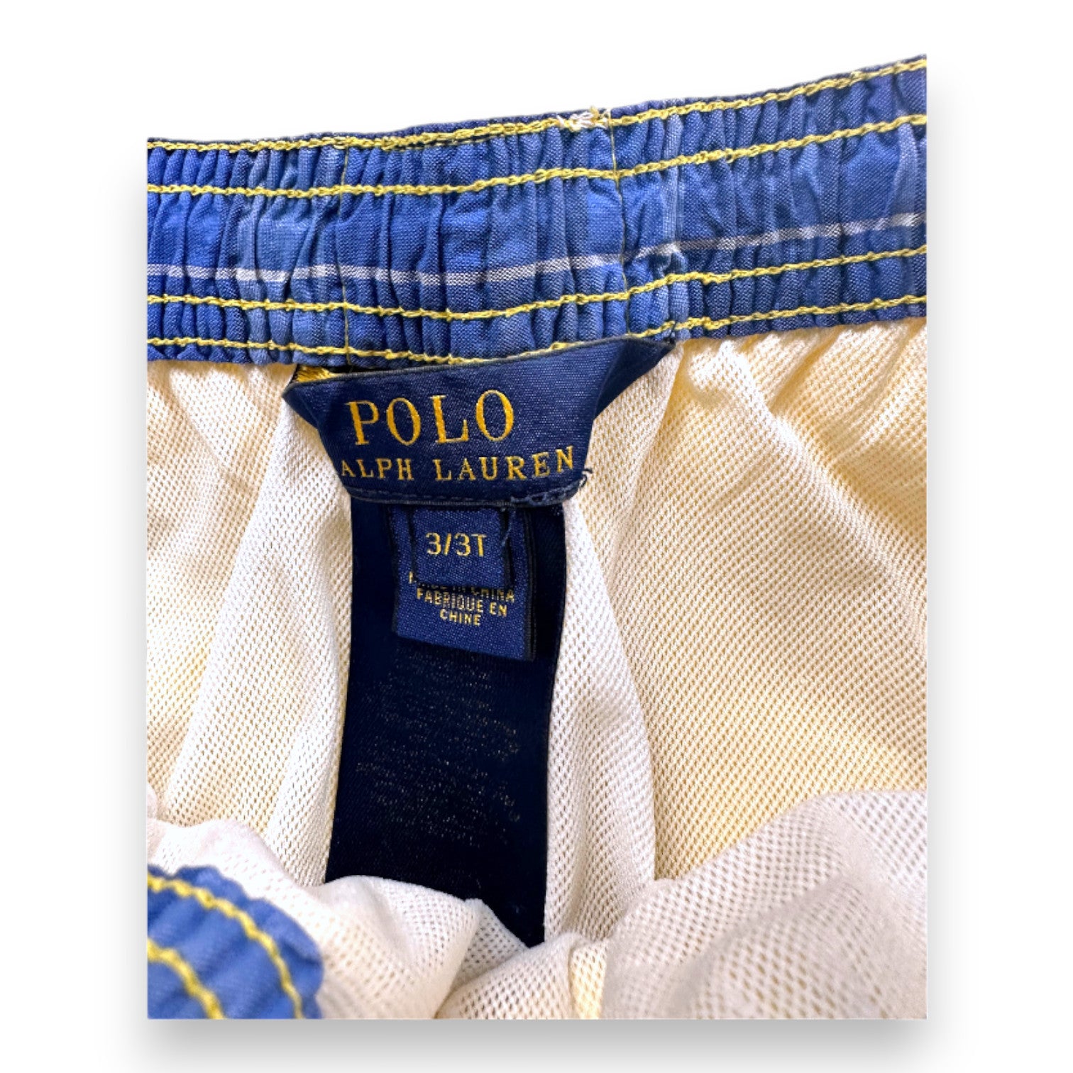 RALPH LAUREN - Short de bain jaune - 3 ans